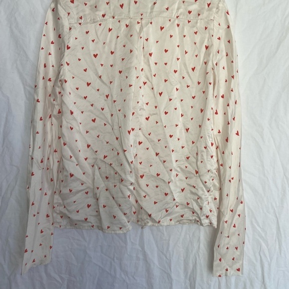 Bec & Bridge White Hearts Blouse Size 4 - Picture 12 of 12